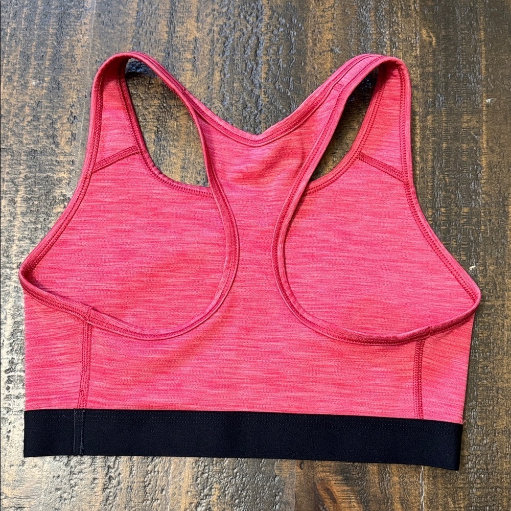 Nike Maroon and Black Sports Bra Size Med - Picture 2 of 5
